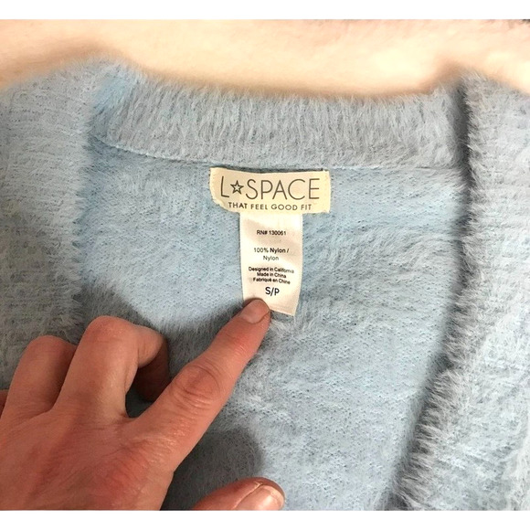 New L*SPACE Daydreamin Cardigan in Sky Blue‎ Small - Picture 5 of 5